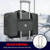 Nomad USA Expandable Travel Tote Bag for Men/Women 22L Weekender Overnight Carry on Luggage Bag Foldable/Collapsible Everyday Duffle Travel Bag for Camping, Road Trip, Shopping Handle & Shoulder Carry