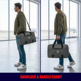 Nomad USA Expandable Travel Tote Bag for Men/Women 22L Weekender Overnight Carry on Luggage Bag Foldable/Collapsible Everyday Duffle Travel Bag for Camping, Road Trip, Shopping Handle & Shoulder Carry