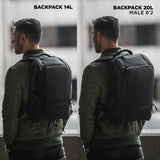 NOMATIC 20L Backpack - Work Backpack for Men and Woman - Everyday Pack - Water Resistant - 16" Laptop Sleeve - Professional Daypack For Mens - Expandable Travel Pack