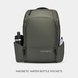 NOMATIC 20L Travel Pack - Mens Travel Backpack - Expandable to 30L - Water Resistant Daypack - TSA - Ready - Lightweight Business Traveling Backpack for Men - 16" Laptop Compartment