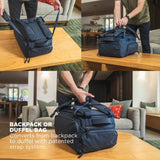 NOMATIC 30L Travel Bag - Convertible Duffel/Backpack, Carry - on Size for Airplane Travel, Everyday Use Laptop Bag, TSA Compliant Black Backpack