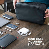 NOMATIC Carry - On Executive Luggage Perfect for 1 - 3 Day Trips, Hard Case Luggage for Men and Women, with Tech Case