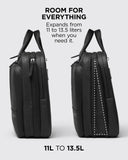 NOMATIC Laptop Bag: Slim Messenger Bag with RFID Pocket, Tech Organizer, Water - Resistant Zippers - 11 - 13.5L Expansion Design & Laptop Compartment for Work, Travel, or Daily Commute