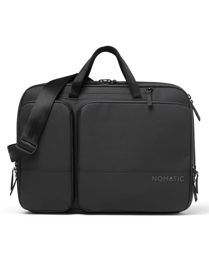 NOMATIC Laptop Bag: Slim Messenger Bag with RFID Pocket, Tech Organizer, Water - Resistant Zippers - 11 - 13.5L Expansion Design & Laptop Compartment for Work, Travel, or Daily Commute