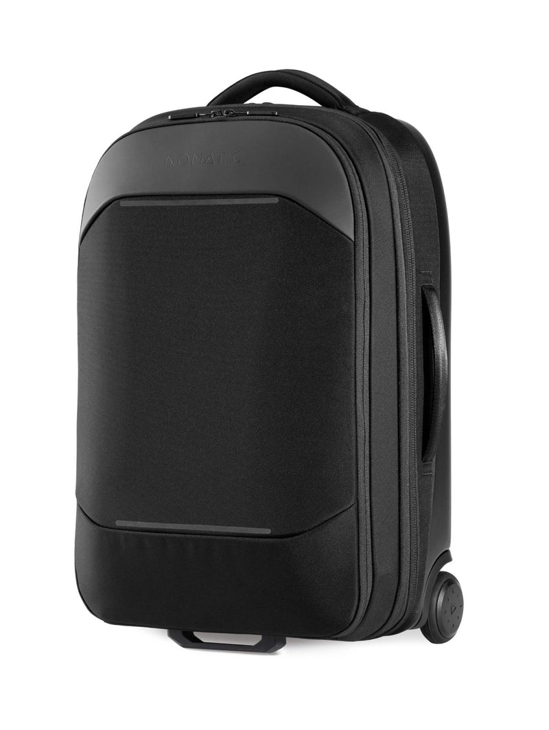NOMATIC Navigator Carry - On 37L w/ 8L Built - In Expansion - Anti - Theft Carry - On for Airplane Travel - Premium Hardshell Roller Luggage, 17" Laptop Compartment, Black