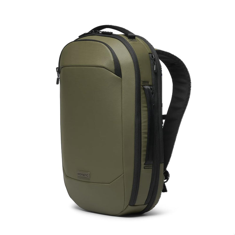 NOMATIC Navigator RS Pack 15L: 15L Premium Backpack w/ 6L Built - In Expansion - Water Resistant Anti Theft Backpack - Laptop Bag - Computer Backpack - Expandable Ranger Green Backpack