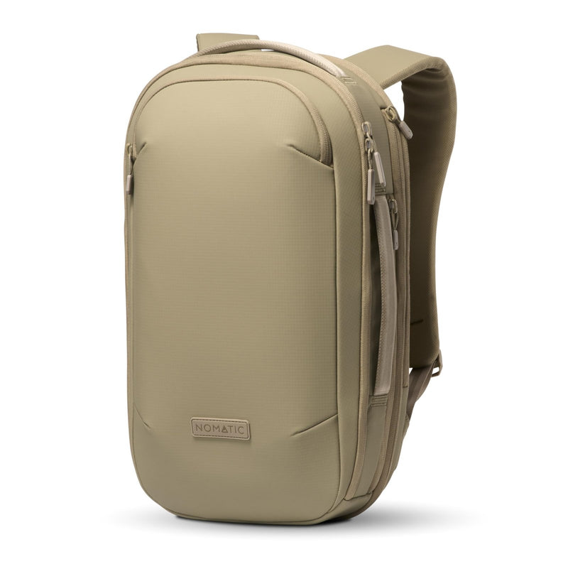 NOMATIC Navigator RS Pack - 15L w/ 6L Built - In Expansion - Water Resistant Coated Ripstop - Anti Theft Backpack - Laptop Bag - Computer Backpack (Sand)