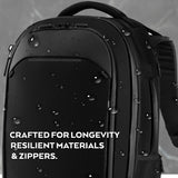 NOMATIC Navigator Travel Backpack - 32L Backpack with Laptop Compartment and 9L Built - In Expansion - Anti - Theft Carry - On Backpack for Travel - Water Resistant Travel Pack (Black)
