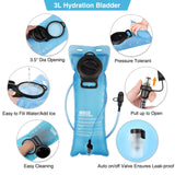 NOOLA Hydration Backpack with 3L TPU Water Bladder, Tactical Molle Water Backpack for Men Women, Hydration Pack for Hiking, Biking, Running and Climbing, Black