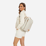 Nordace Siena Pro 13 Smart Backpack - 13.3" Laptop Backpack, 15L Daily Backpack for Travel, Everyday, or Work (Beige - Brown)