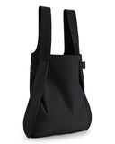 Notabag Original 2 in 1 Backpack and Bag (Black) – reusable grocery bags foldable – clever design for more flexibility – grocery tote bag