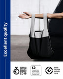 Notabag Original 2 in 1 Backpack and Bag (Grey/Black) – reusable grocery bags foldable – clever design for more flexibility – grocery tote bag