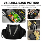 NPJGKY Multifunctional Travel Organizer Bag for Ladies - Doubles as a Stylish Backpack, Crossbody and Shoulder Bag, Boasts Great Storage Capacity(Black)