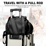 NPJGKY Multifunctional Travel Organizer Bag for Ladies - Doubles as a Stylish Backpack, Crossbody and Shoulder Bag, Boasts Great Storage Capacity(Black)