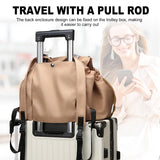 NPJGKY Multifunctional Travel Organizer Bag for Ladies - Doubles as a Stylish Backpack, Crossbody and Shoulder Bag, Boasts Great Storage Capacity(Khaki)
