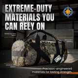 NSS 14L Compact Duffel Bag, Heavy - Duty Gear Bag, 1050D Tuff Cloth, Diamond Ripstop, Reinforced Stitching - Blue