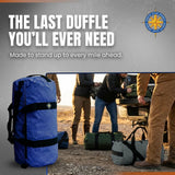 NSS 14L Compact Duffel Bag, Heavy - Duty Gear Bag, 1050D Tuff Cloth, Diamond Ripstop, Reinforced Stitching - Blue