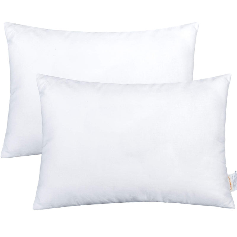 NTBAY 2 Pack Cotton Down Alternative 13x18 Pillows, Machine Washable - Soft and Breathable Travel Small Pillows for Sleeping, Ideal | Backpacks4Less