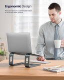 Nulaxy Fully Aluminum Detachable Laptop Stand, Ergonomic Ventilated Cooling Laptop Holder Computer Riser for Desk, Anti - Slip Design Notebook Stand Compatible with All 10 - 16" MacBook/Dell XPS/HP/Lenovo