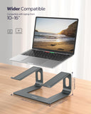 Nulaxy Fully Aluminum Detachable Laptop Stand, Ergonomic Ventilated Cooling Laptop Holder Computer Riser for Desk, Anti - Slip Design Notebook Stand Compatible with All 10 - 16" MacBook/Dell XPS/HP/Lenovo