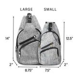 Nupouch Anti - Theft Daypack: Anti Theft Crossbody Bag, Lightweight for Travel, Hiking, or Everyday Pickpocket Protection, Regular, Vintage Blue Jewel