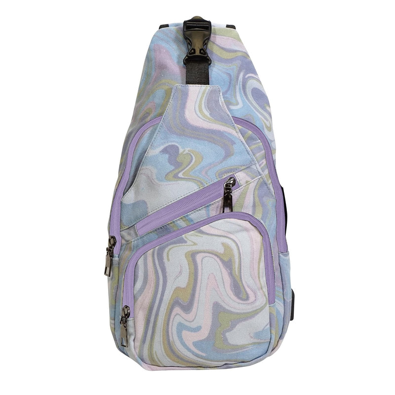 Nupouch Anti - Theft Daypack: Anti Theft Crossbody Bag, Lightweight for Travel, Hiking, or Everyday Pickpocket Protection, Regular, Vintage Blue Jewel