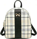 NUWA Plaid Mini Backpack Purse - Cute Bow Lightweight 2-in-1 Crossbody Bag, Cell Phone Wallet Pouch, Ideal Gift for Women & Teen Girls, Everyday Casual Use (Black2)
