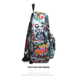 Oarwqvi Graffiti leisure backpack, shoulder bag, student bag, 25L large capacity, birthday gift (A3)