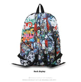 Oarwqvi Graffiti leisure backpack, shoulder bag, student bag, 25L large capacity, birthday gift (A3)