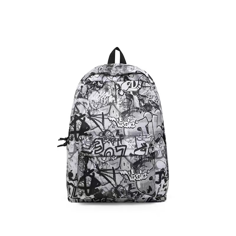 Oarwqvi Graffiti leisure backpack, shoulder bag, student bag, 25L large capacity, birthday gift (A3)