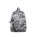 Oarwqvi Graffiti leisure backpack, shoulder bag, student bag, 25L large capacity, birthday gift (A3)