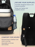 Ocean Pacific OG Corduroy Backpack for Travel, Sports, Beach, Work, Casual Daypack for Men Women Fits 15.6 Inch Laptop (Black)