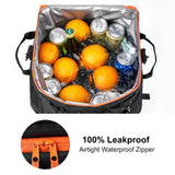 Odoland 48 Can Rolling Cooler Bag with Wheels & Handle, Collapsible Insulated Ice Chest for Beach, Camping & Tailgating - Portable Travel Soft Cooler on Wheels, Collapses for Easy Storage