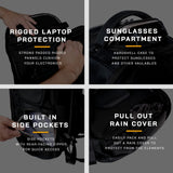 OFFGRID Made in USA Faraday Backpack PRO for Laptops & Multi - device Protection, Premium Military Grade EMP Proof Bag for Data Protection and Privacy