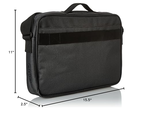 OGIO International Renegade Brief Laptop Backpack, Black Pindot, 11" H x 15.5" W x 2.5" D