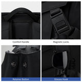 OIWAS Backpack for Men, 16 Inch Laptop Backpack for Men with Magnetic Buckle, Water - Resistant Travel Laptop Backpack
