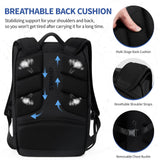 OIWAS Backpack for Men, 16 Inch Laptop Backpack for Men with Magnetic Buckle, Water - Resistant Travel Laptop Backpack