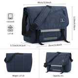 OIWAS Messenger Bag for Men, 15.6 Inch Laptop Crossbody Bags Women Casual Satchel Shoulder Bag College Travel Office Briefcase