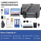 OIWAS Messenger Bag for Men, 15.6 Inch Laptop Crossbody Bags Women Casual Satchel Shoulder Bag College Travel Office Briefcase