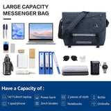 OIWAS Messenger Bag for Men, 15.6 Inch Laptop Crossbody Bags Women Casual Satchel Shoulder Bag College Travel Office Briefcase