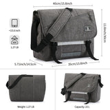 OIWAS Messenger Bag for Men, 15.6 Inch Laptop Crossbody Bags Women Casual Satchel Shoulder Bag College Travel Office Briefcase