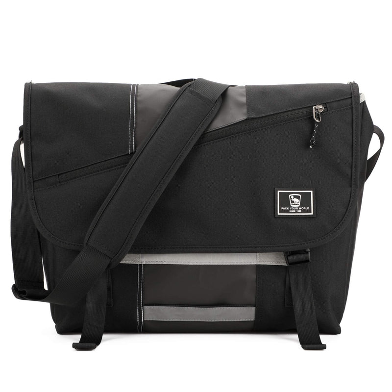 OIWAS Messenger Bag for Men, 15.6 Inch Laptop Satchel Bag Men Crossbody Shoulder Bags Briefcase Computer Bag Large Work Travel College Black