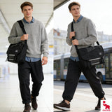 OIWAS Messenger Bag for Men, 15.6 Inch Laptop Satchel Bag Men Crossbody Shoulder Bags Briefcase Computer Bag Large Work Travel College Black