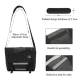 OIWAS Messenger Bag for Men, 15.6 Inch Laptop Satchel Bag Men Crossbody Shoulder Bags Briefcase Computer Bag Large Work Travel College Black
