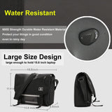 OIWAS Messenger Bag for Men, 15.6 Inch Laptop Satchel Bag Men Crossbody Shoulder Bags Briefcase Computer Bag Large Work Travel College Black