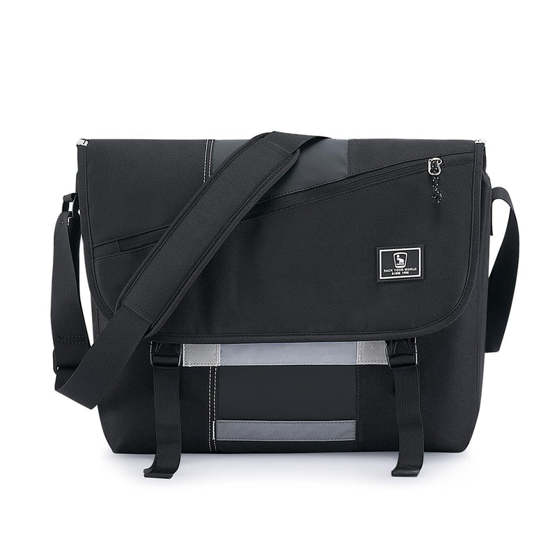 OIWAS Messenger Bag for Women, 17 Inch Laptop Crossbody Bags Men Casual Satchel Shoulder Bag College Travel Office Briefcase (Black, 17 inch)