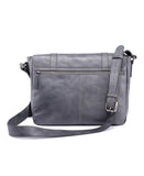 OLD TREND Genuine Leather Moonlight Messenger Bag (Grey)