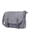 OLD TREND Genuine Leather Moonlight Messenger Bag (Grey)