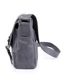 OLD TREND Genuine Leather Moonlight Messenger Bag (Grey)