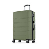 OLIXIS 20 Inch Carry-On Luggage, Hardside Suitcase with Spinner Wheels, Lightweight ABS Hard Shell Travel Luggage, TSA Approved Lock, Expandable Small Suitcase for Business & Travel–Olive Green